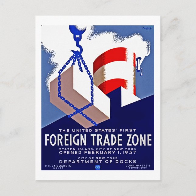 Foreign Trade Zone Postcard (Front)