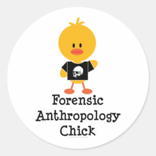 Forensic Anthropology Chick Stickers