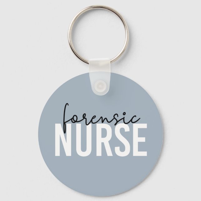 Forensic Nurse | Forensic Nursing Gifts Keychain (Front)