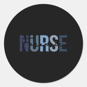 Forensic Nurse Print For Nursing Student Classic Round Sticker