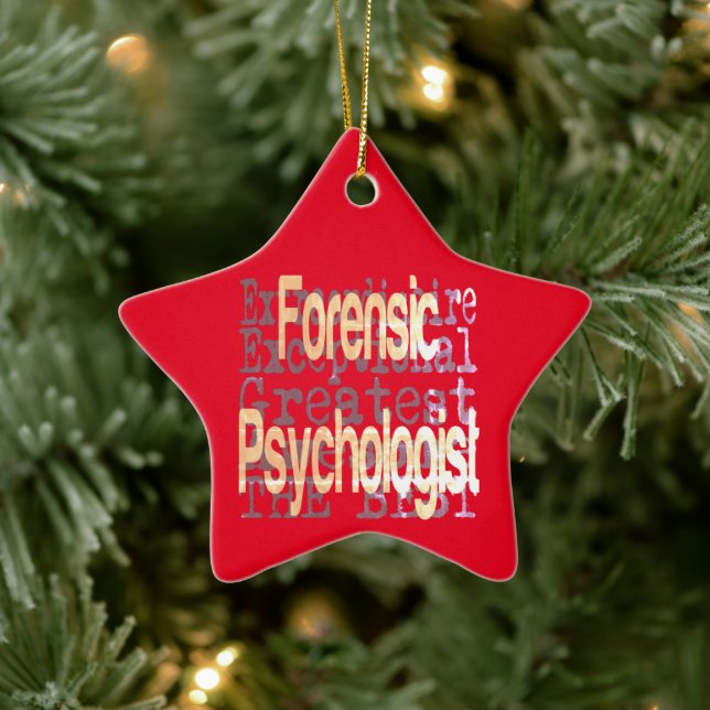 Forensic Psychologist Extraordinaire Ceramic Ornament (Tree)