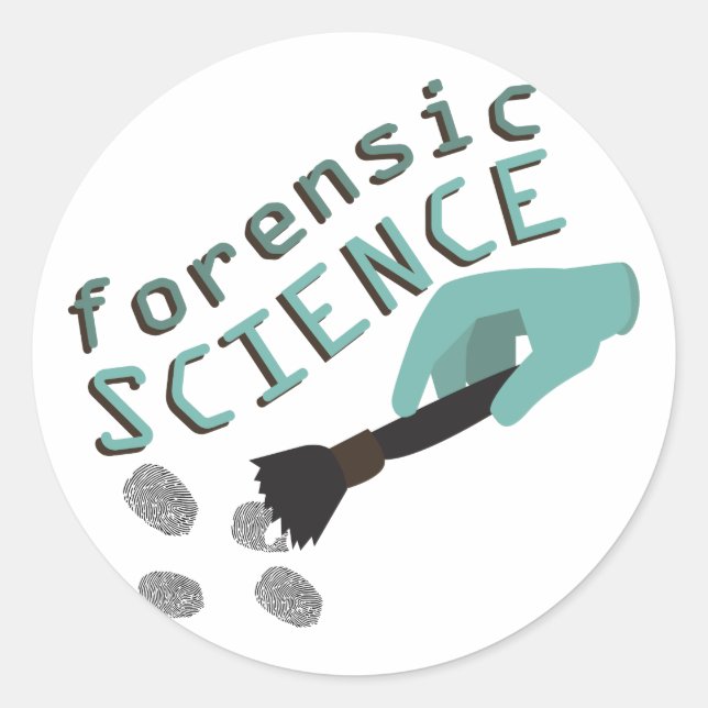 Forensic Science Classic Round Sticker (Front)