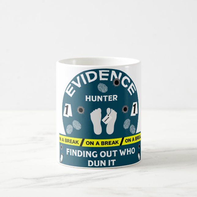 Forensic science criminalistics investigator   coffee mug (Center)