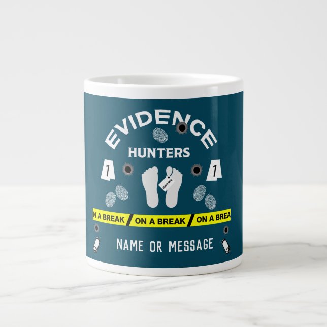 Forensic science criminalistics investigator  large coffee mug (Front)