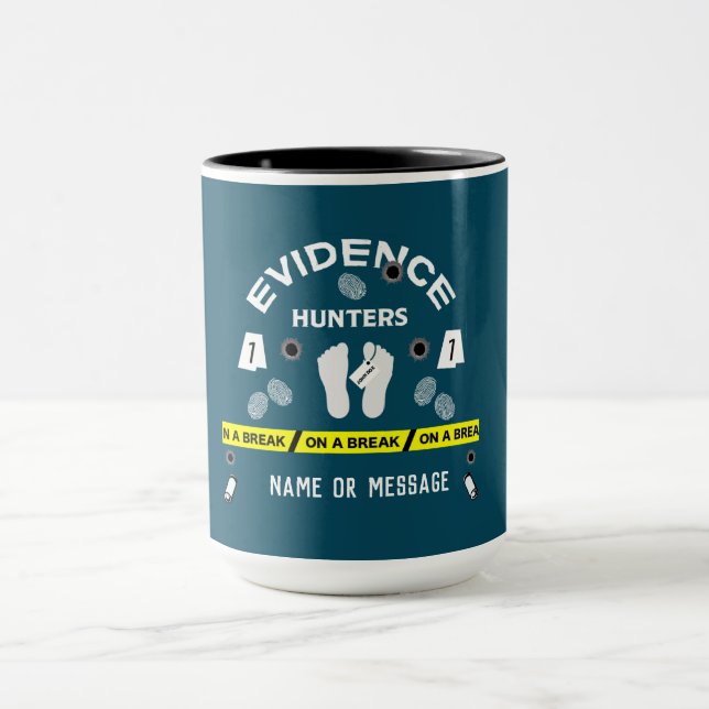 Forensic science criminalistics investigator  mug (Center)