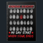 Forensic Science Fingerprint DNA Detective Notebook<br><div class="desc">Forensic Science Fingerprint DNA Detective. Forensic Science Criminology Investigator.</div>