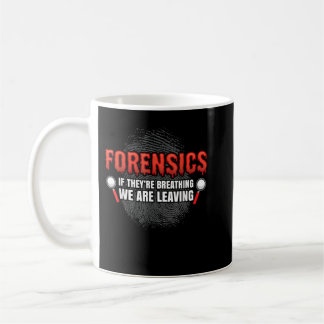 Forensic Science Funny Crime Scene Evidence DNA Cr Coffee Mug