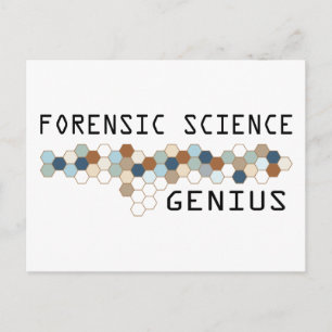 Forensic Science Genius Postcard