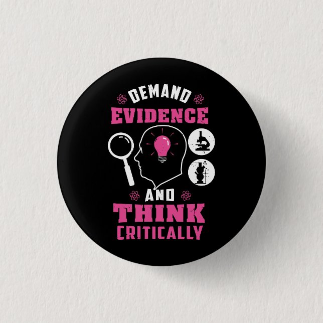 Forensic Science Investigation Science Geek 1 Inch Round Button (Front)