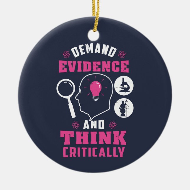 Forensic Science Investigation Science Geek Ceramic Ornament (Front)