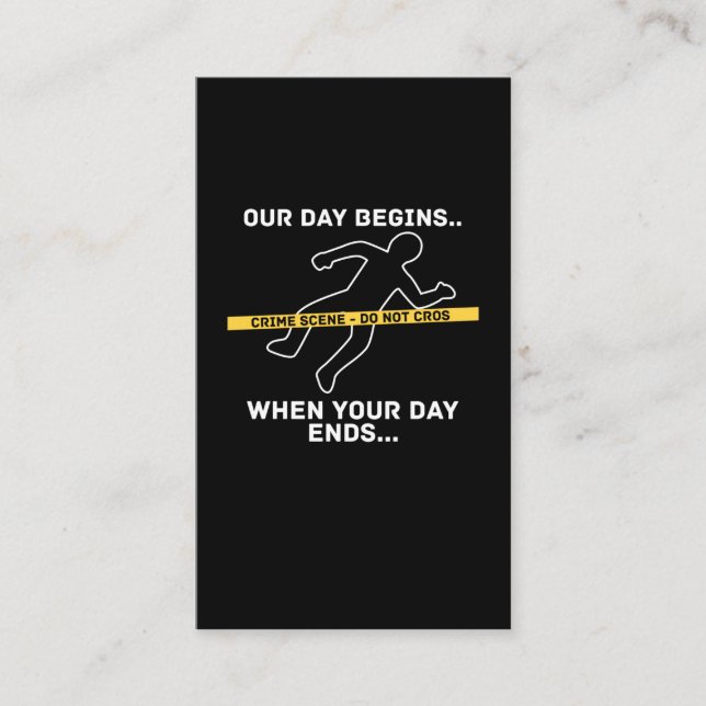 Forensic Science Investigator Detective Forensics Business Card (Front)