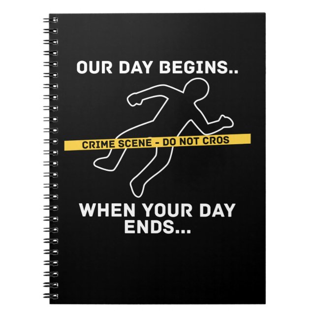 Forensic Science Investigator Detective Forensics Notebook (Front)