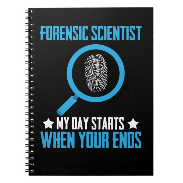 Forensic Science Investigator Forensics Scientists Notebook (Front)