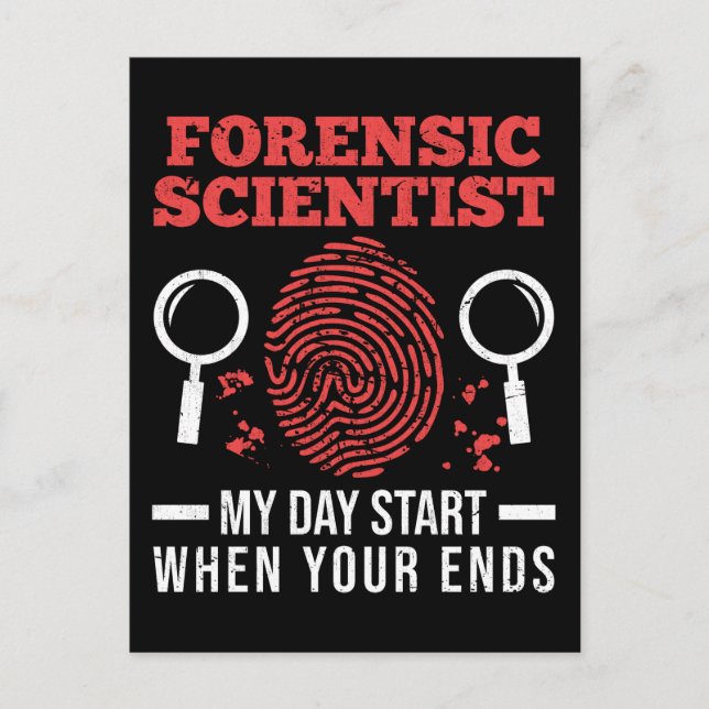 Forensic Science Investigator Forensics Scientists Postcard (Front)