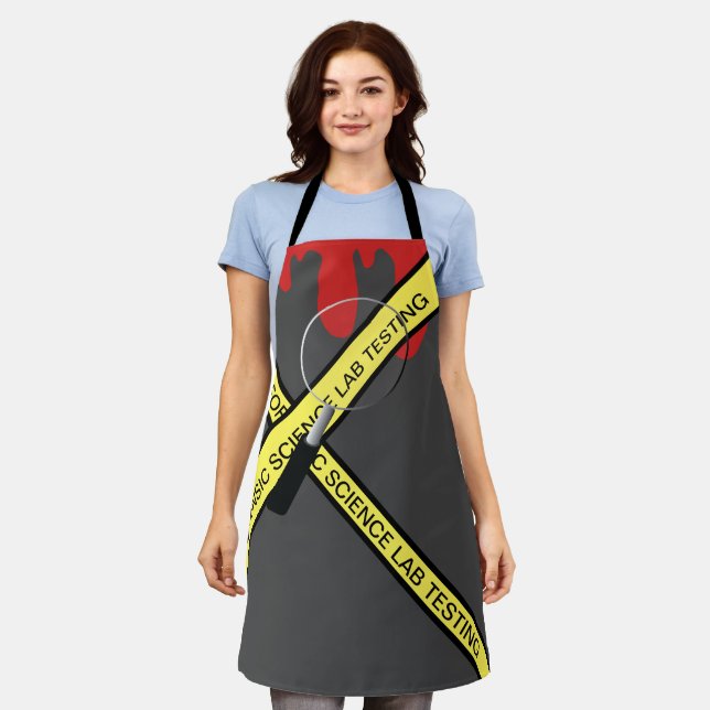Forensic Science Lab Teacher Testing Class Apron (Worn)