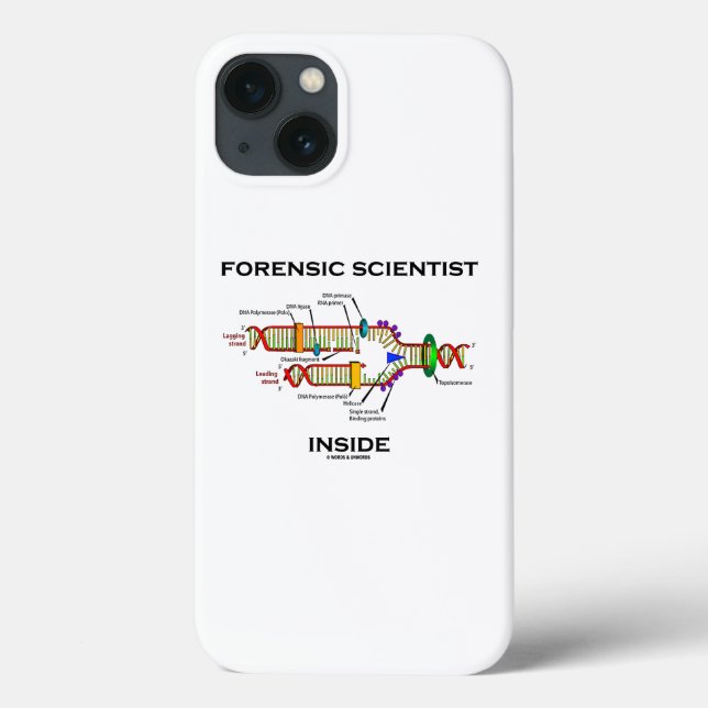 Forensic Scientist Inside DNA Replication Humour Case-Mate iPhone Case (Back)