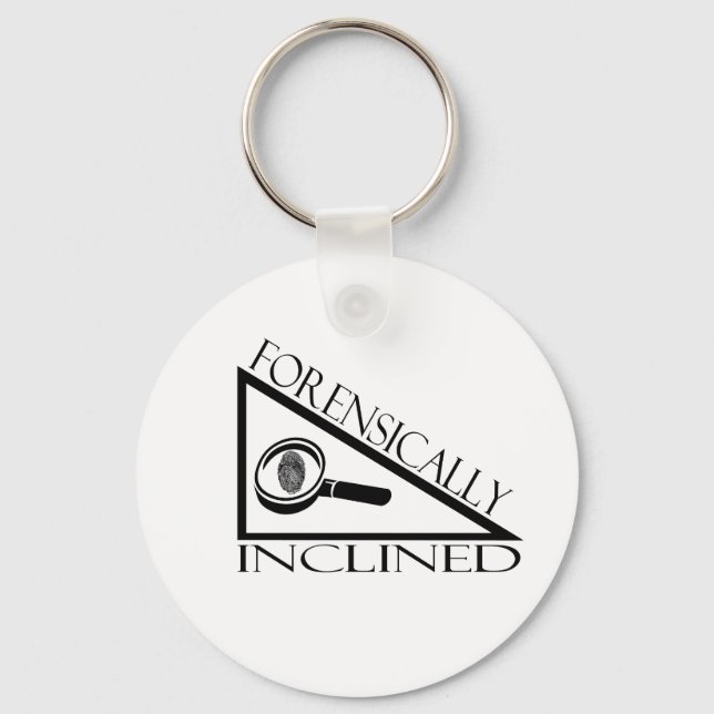 Forensically Inclined Keychain (Front)