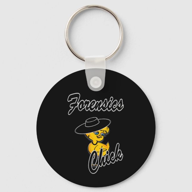 Forensics Chick #4 Keychain (Front)