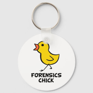 Forensics Chick Keychain