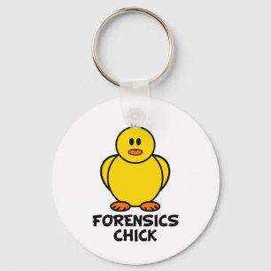 Forensics Chick Keychain