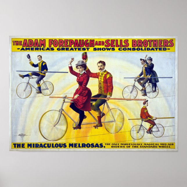Forepaugh & Sells Brothers Vintage Circus Poster (Front)
