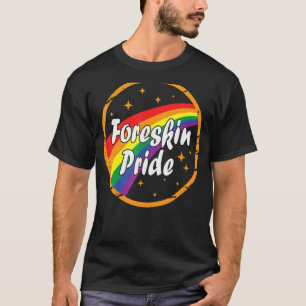 Foreskin Pride Gay Rainbow Lgbt Lgbtq Colour Graph T-Shirt