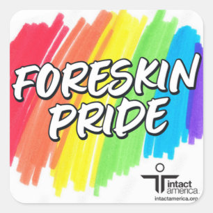 Foreskin Pride — Sticker — Rainbow