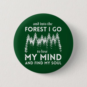 Forest 2 Inch Round Button