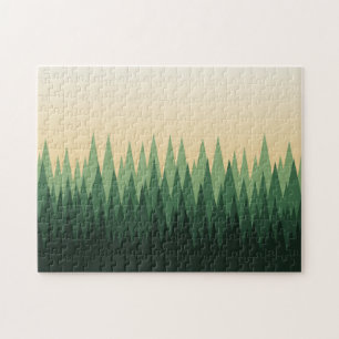 Forest Abstract Art Jigsaw Puzzle