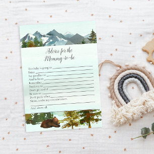 Forest Adventure Advice For Mommy Bears Game Invitation