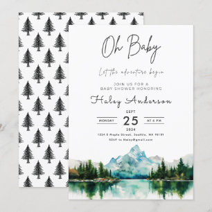 Forest Adventure Baby Shower Invitation