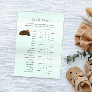 Forest Adventure Bears Guess Features Game Card