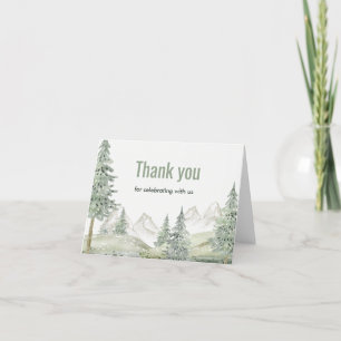 Forest adventure begins baby shower card