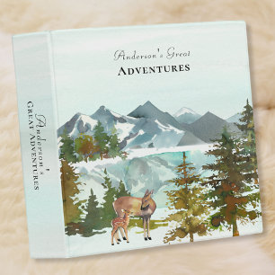 Forest Adventure Begins Rustic Deers Binder