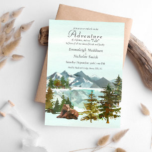 Forest Adventure Informal Wedding Invitation