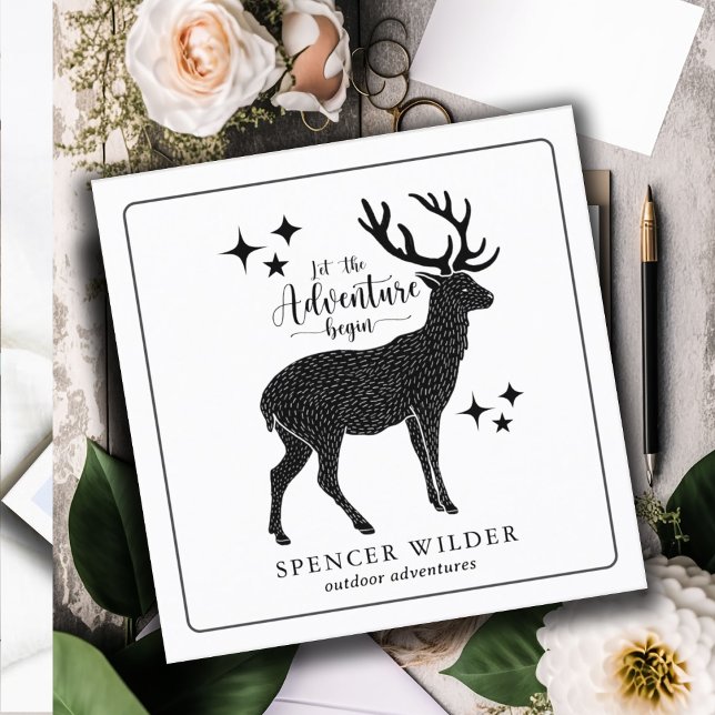 Forest Adventure Nature Guide Square Business Card (Creator Uploaded)