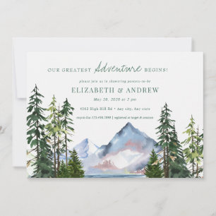 Forest Adventure   Trees Baby Shower Invitation