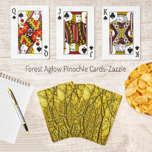 Forest Aglow Pinochle Cards