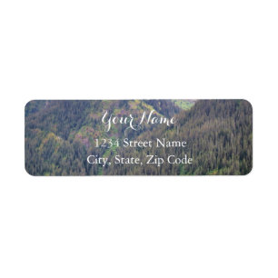 Forest and Mountains Address Labels