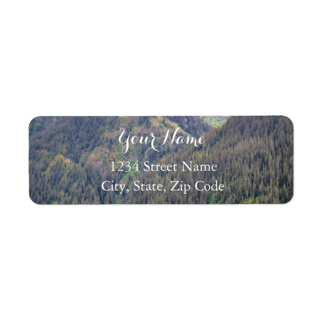 Forest and Mountains Address Labels (Front)