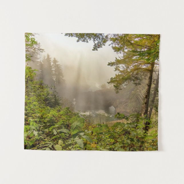 Forest and Ocean Landscape Tapestry (Front (Horizontal))