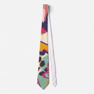 Forest and roses tie