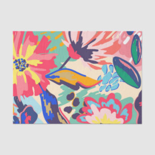 Forest and roses tissue paper