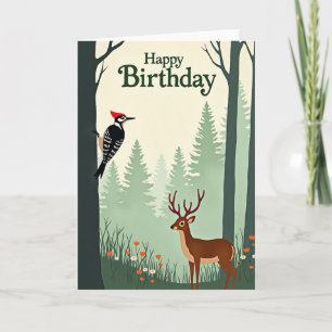 Forest Animal Birthday Card