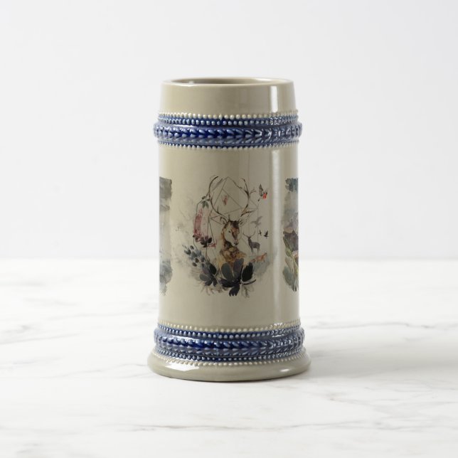 Forest Animal Christmas Beer Stein (Center)