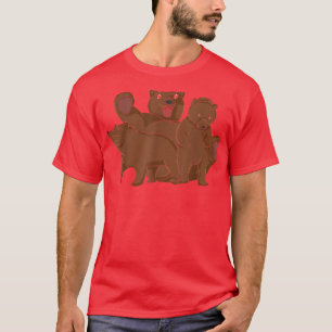 Forest Animal Lover Family Bear T-Shirt