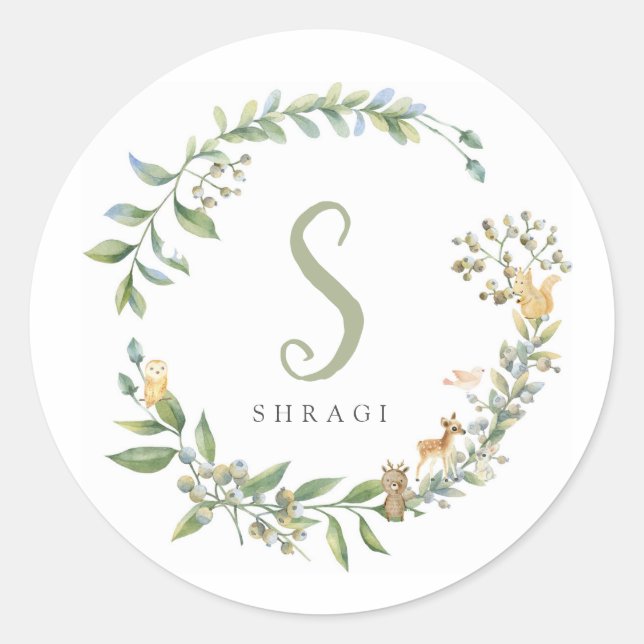 Forest Animal Sticker (Front)