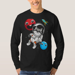 Forest Animal Trash Panda Space Raccoon Astronaut T-Shirt