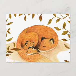 forest animal woodland fox Postcard