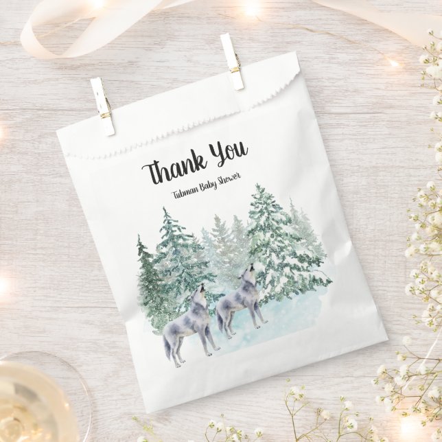 Forest Animals Baby Shower Favour Bag (Clipped)